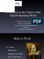 Introduction to the Culture of the English-Speaking World