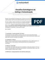 Desafios estratégicos de marketing e comunicação