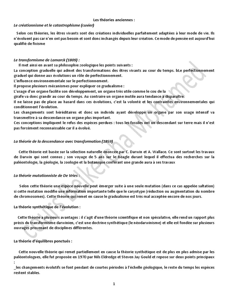Définition du gradualisme en évolution | PDF | Espèces | Évolution