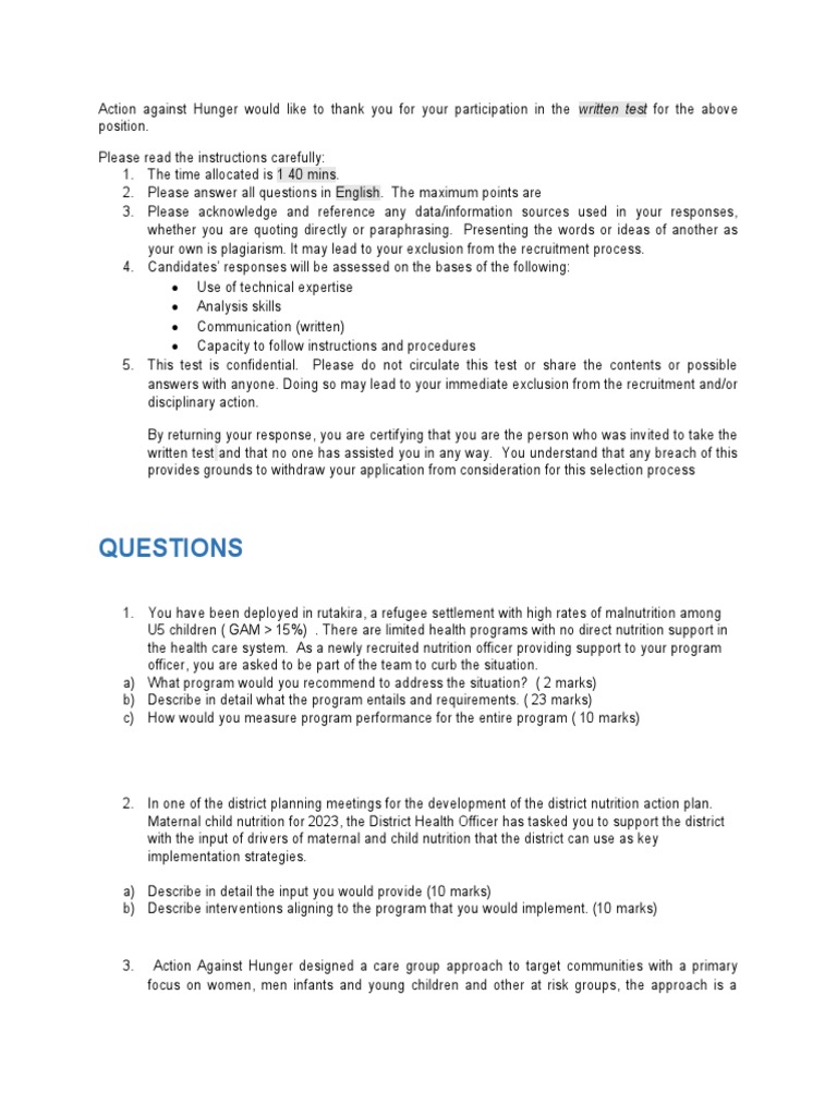 NUTRITION OFFICER INTERVIEW QUESTIONS PDF FREE DOWNLOAD intelligence overview