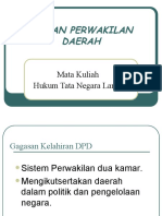 Dewan Perwakilan Daerah: Mata Kuliah Hukum Tata Negara Lanjut