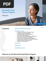 Microsoft Cloud Partner Program Walking Deck