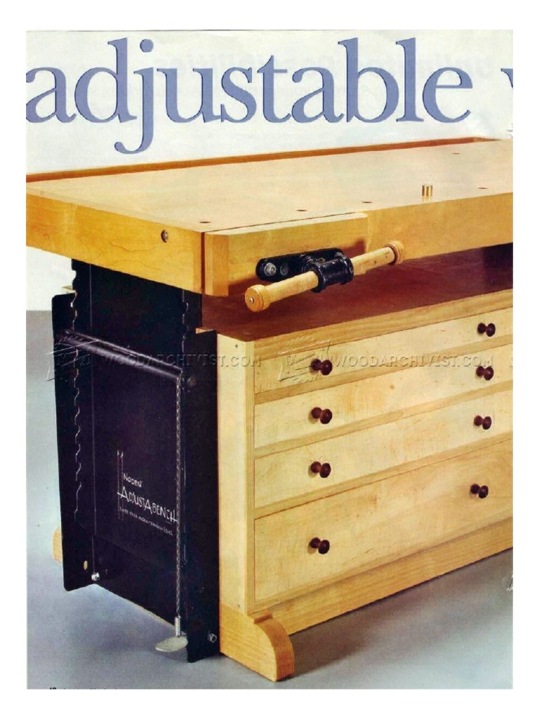 4041 Adjustable Workbench Plans 1 | PDF