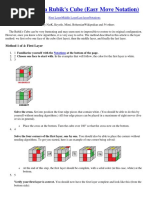 How To Solve A Rubik's Cube (Easy Move Notation) : Method 1 of 4: First Layer