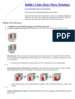 How To Solve A Rubik's Cube (Easy Move Notation) : Method 1 of 4: First Layer