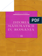 Istoria Matematicii in Romania Vol.2 - Gh. S. Andonie (1966)