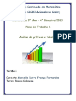 Matemática 9º Ano - 4º Bimestre/2013 Plano de Trabalho 1