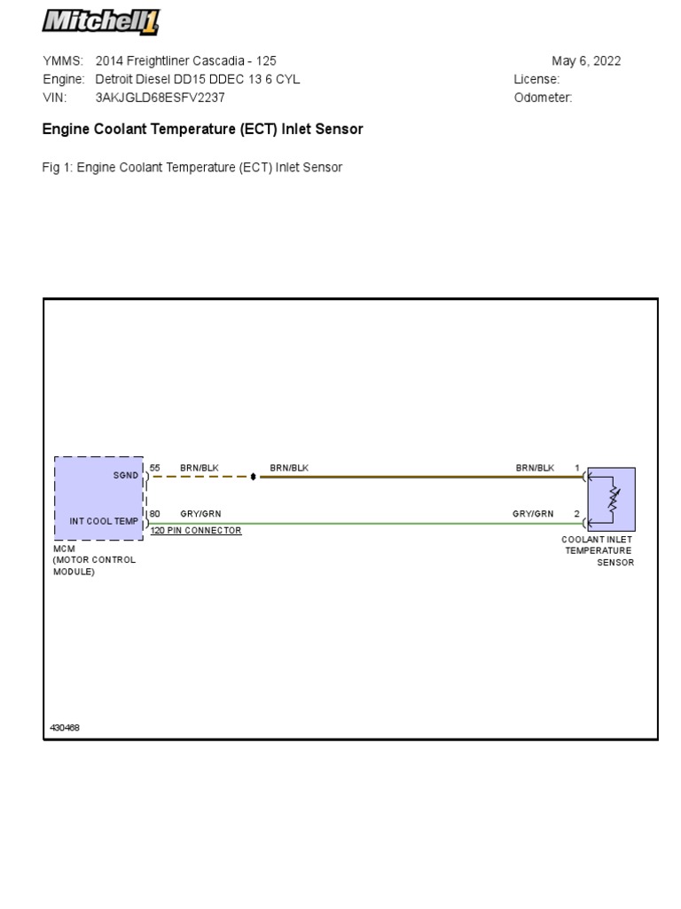 DD15 Coolant Temperature Sensor Guide | PDF