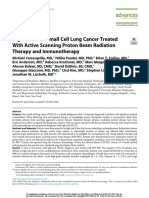 High-Risk Non-Small Cell Lung Cancer Treated With Active Scanning Proton Beam Radiation Therapy and Immunotherapy