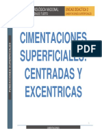 Cimentaciones Superficiales - Centradas y Excéntricas - CIRSOC - ACI