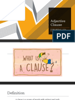 Adjective Clause Presentation