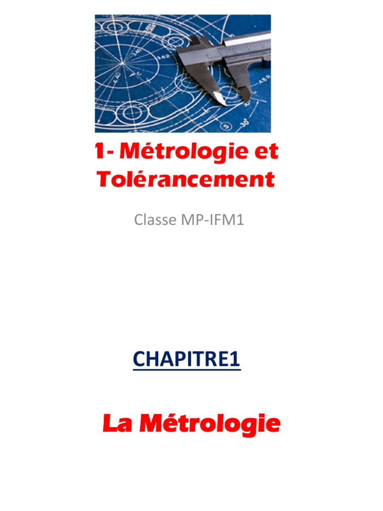 Métrologie et Tolérancement en Mesure | PDF | Métrologie | Erreur de mesure