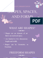 Arts Appreciation Report Shape Form and Space