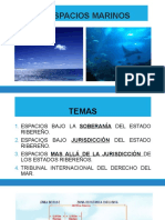 Derechos soberanos y jurisdicción de los estados ribereños sobre los espacios marinos