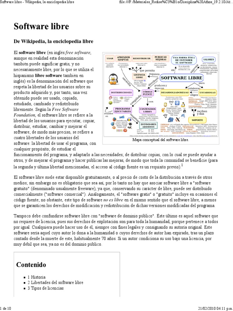 Software Libre PDF Software libre Compartir