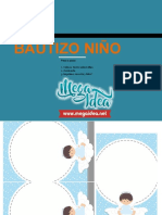 Kit Imprimible Celeste Bautizo Nino