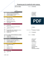 Programa para La Reunión de Entre Semana: (Umpechico # 13623) (4 Al 10 de Julio) - Lectura Semanal de La Biblia