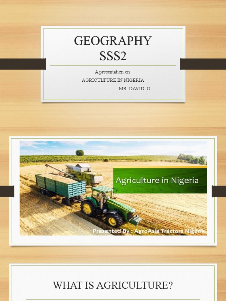 Slide Presentation For ss2 Geography PDF