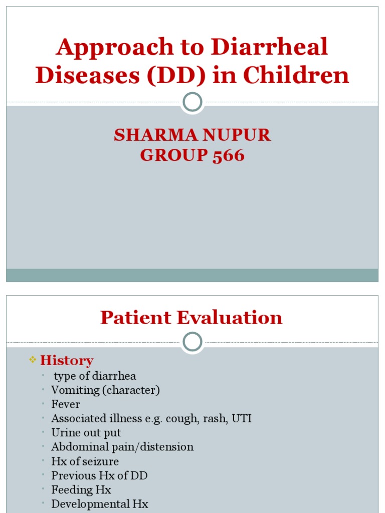 Diarrheal Diseases in Children PDF Dehydration Diarrhea