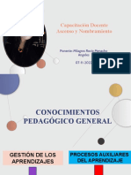 Capacitación - Conocimientos - Pedagogicos - Generales - Secundaria - 07-11-2022 (Por Áreas) NUEVO