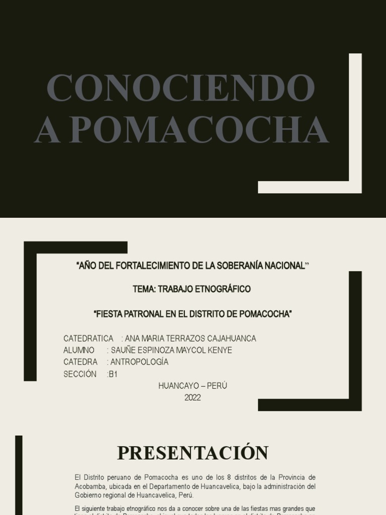 El Distrito de Pomacocha PDF