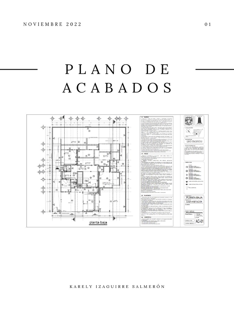 Catálogo de Plano de Acabados | PDF | Hormigón | Mortero (Albañilería)