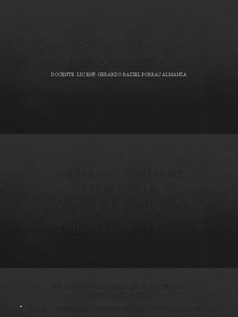 Modelo y Teorías de Enfermería PDF Enfermería Conocimiento