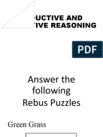 Reasoning Puzzles and Examples