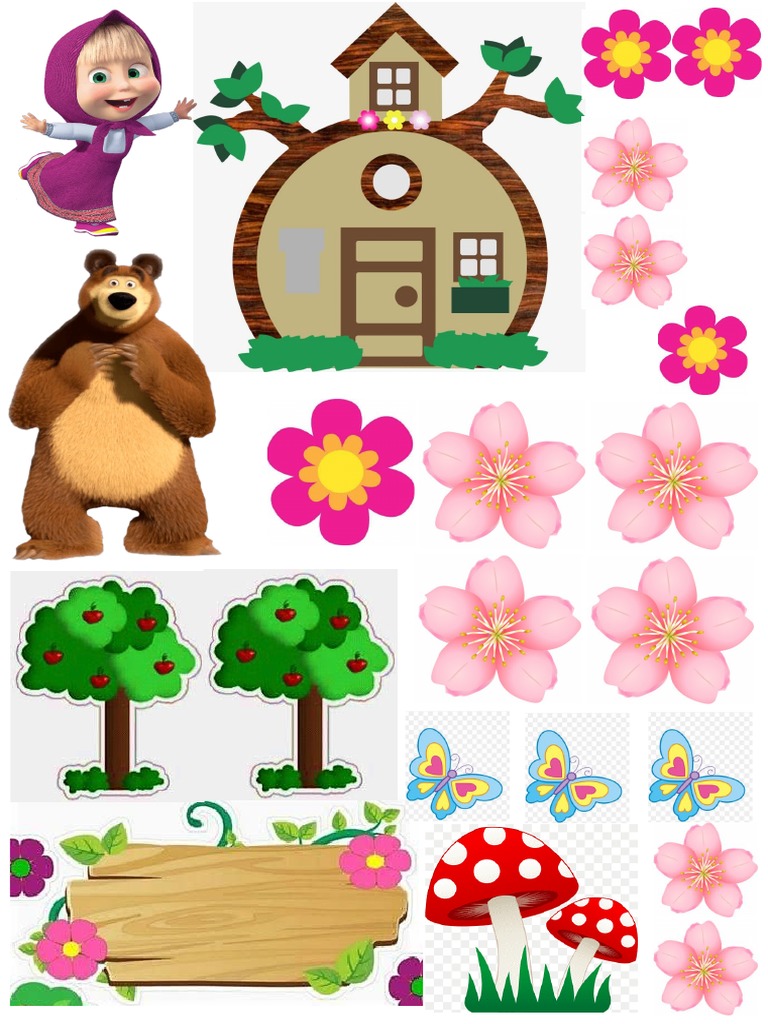 Topper Masha y El Oso | PDF