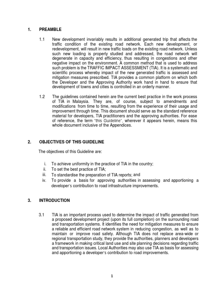 ARAHAN TEKNIK JALAN FOR TRAFFIC IMPACT ASSESSMENT ATJ 38 2018 (FINAL ...