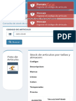 Consuta de Stock de Articulos - (Catálogo Bata - Perú)