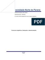 Sistema de Ensino 100% Online Tecnologia em Logística Claudia Maria Barbosa de Oliveira Pereira