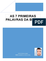 As 7 Primeiras Palavras Da Biblia - Hebraico - Aramaico