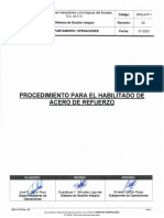 OPS-A-P11-Procedimiento para El Habilitado de Acero de Refuerzo Rev. 00