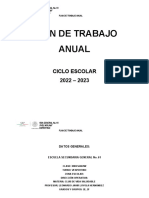 Plan Anual Club Vida Saludable Ciclo Escolar 2022-2023 Sec 330 2do