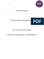 Trabalho Sobre o Espírito Santo No Evangelho de João