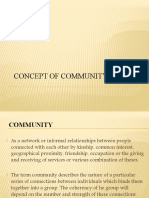 Concept of Community