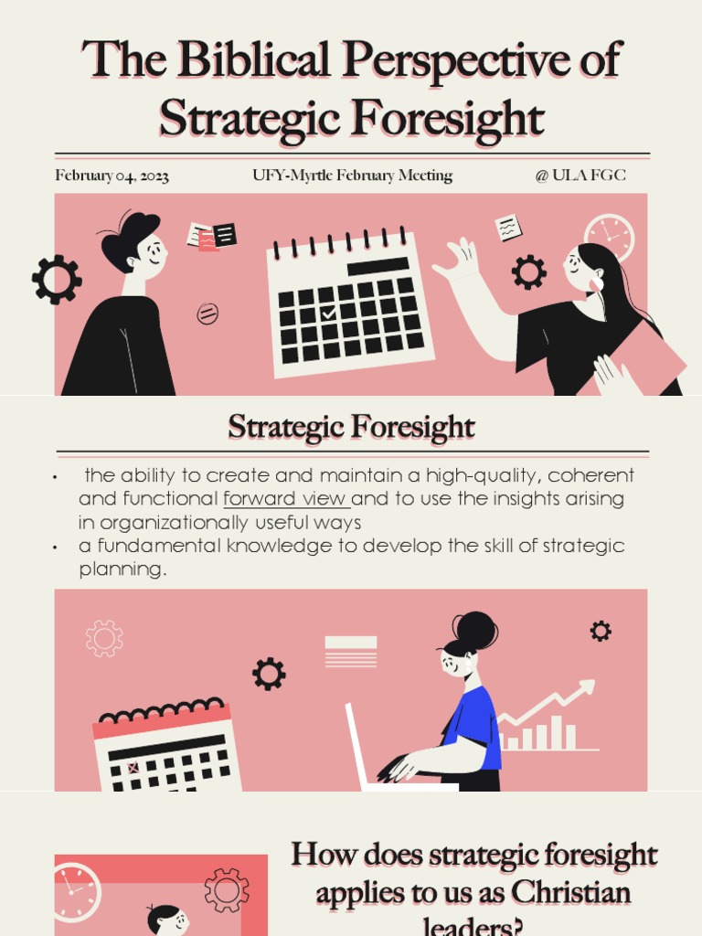 The Biblical Perspective of Strategic Foresight | PDF | God