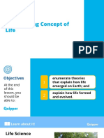 Earth and Life Science SHS 15.1 The Evolving Concept of Life