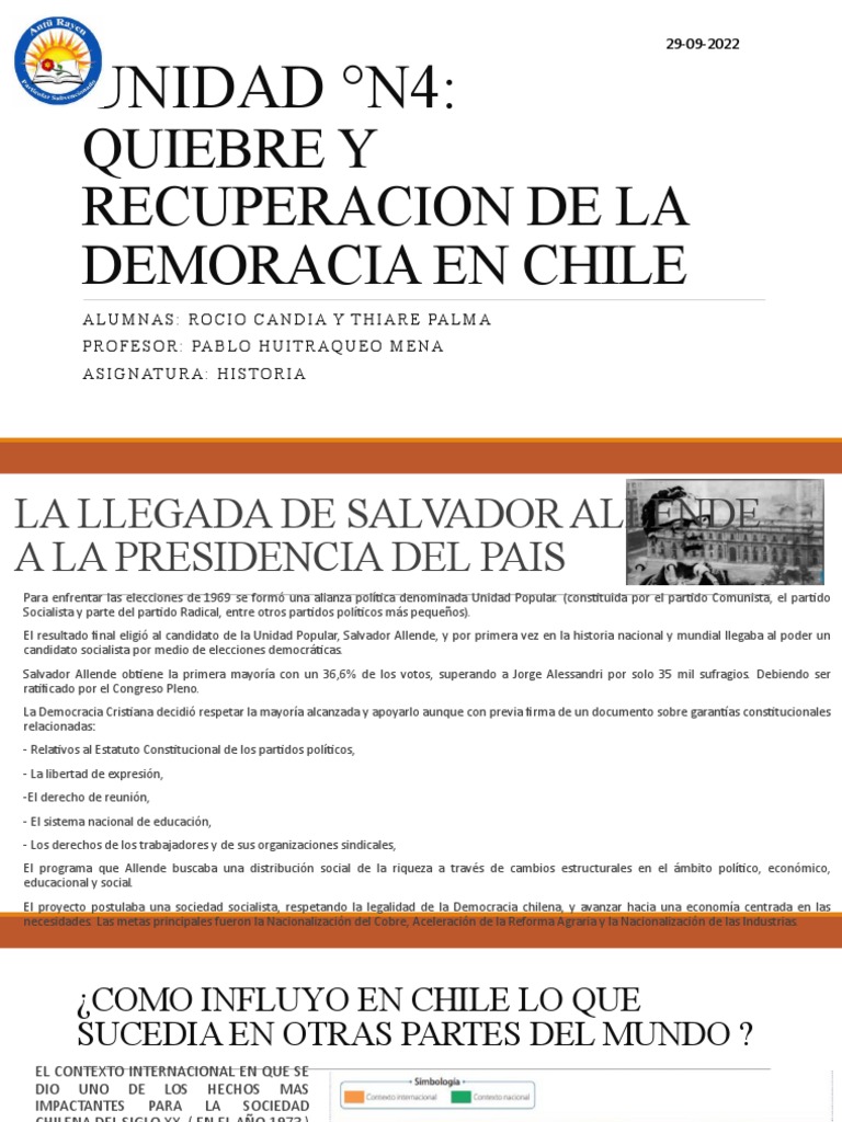 Quiebre y recuperación democrática en Chile | PDF | Chile | Democracia