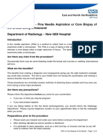 Fine Needle Aspiration or Core Biopsy of The Breast Using Ultrasound A4 Patient Info Final 07.2018 1