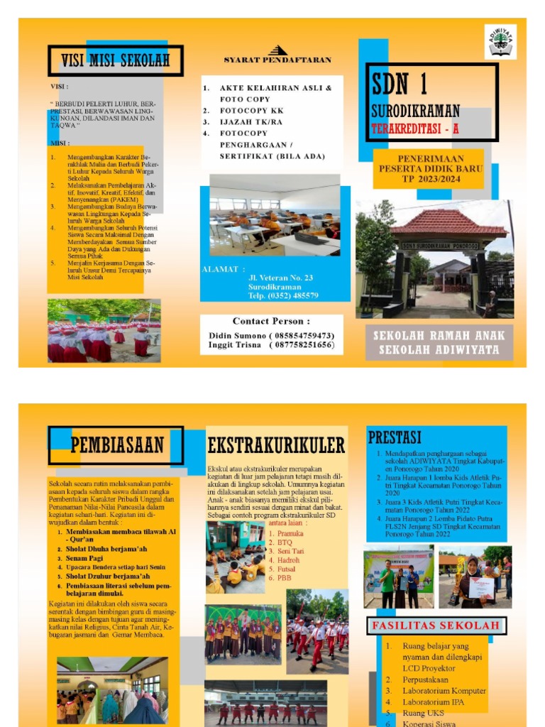 Brosur PPDB 2023 SDN 1 Surodikraman PDF