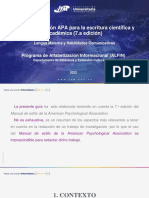 Capacitación en Normas APA - Lengua Materna - 7ma Ed - 2022