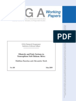 Basedau & Stroh - Ethnicity and Party Systems in Franc Op Hone Sub Saharan Africa