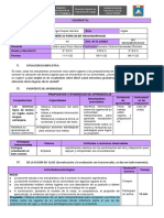 Sesion de Aprendizaje4 - 3º, 4°, 5°