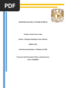  La Rebelión de 1692