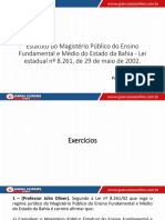 Regime jurídico do Magistério Público da Bahia