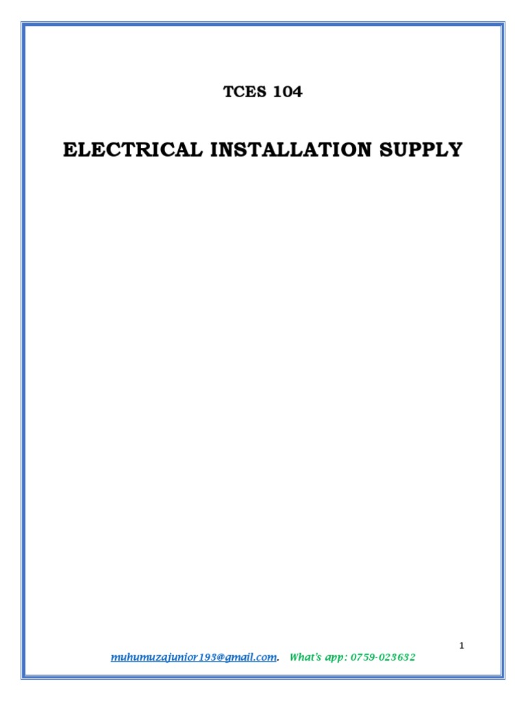 Guidelines for Ensuring Electrical Workshop Safety and Providing First ...