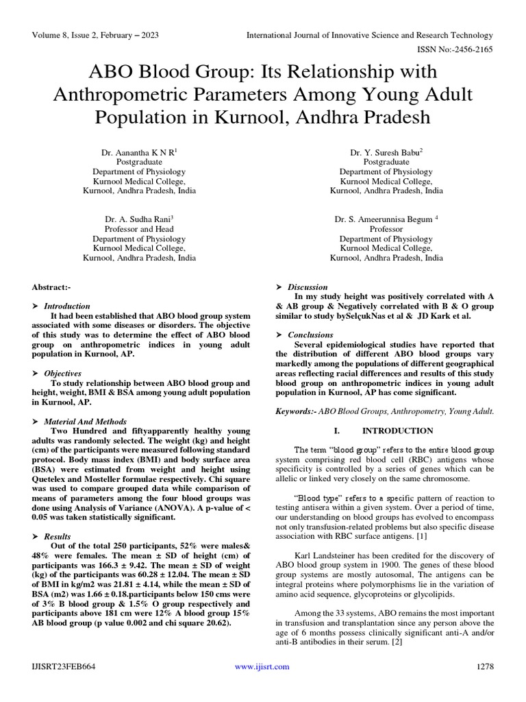 abo-blood-group-its-relationship-with-anthropometric-parameters-among-young-adult-population-in