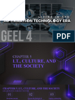 Chapter 5 IT, Culture and The Society